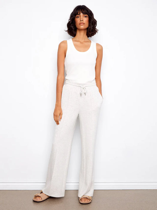Soft Scuba Wide Leg Jogger Pant