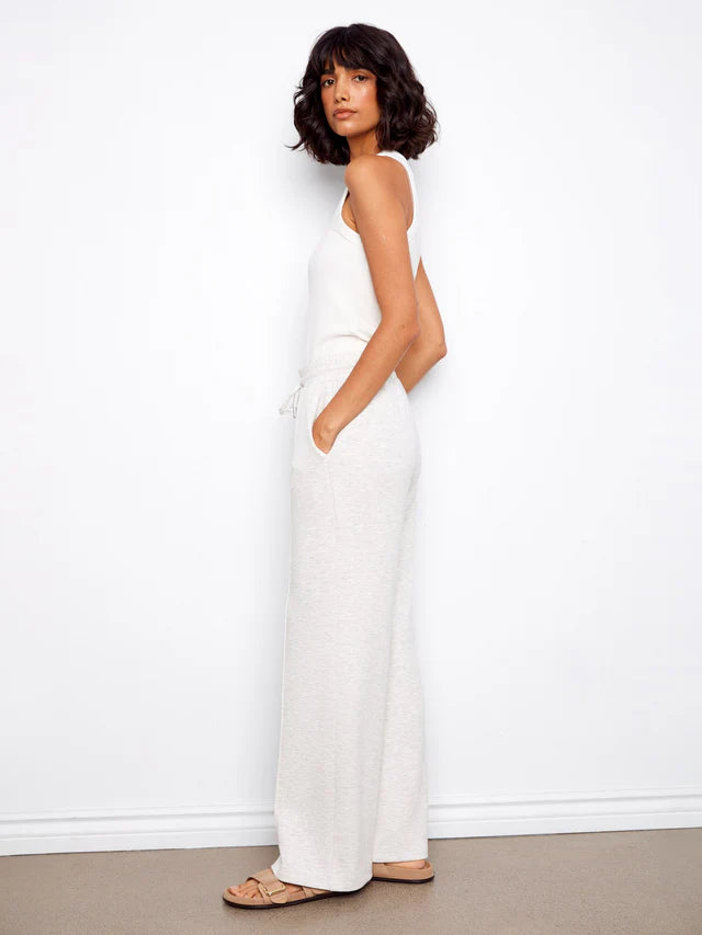 Soft Scuba Wide Leg Jogger Pant