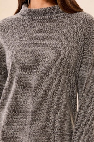 Long Sleeve Funnel Neck Top