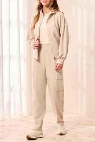 Pull On Ankle Pant With Cargo Pockets