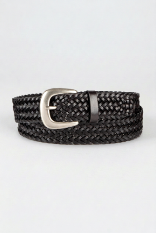 Savannah Hand Braided Woven Leather Belt