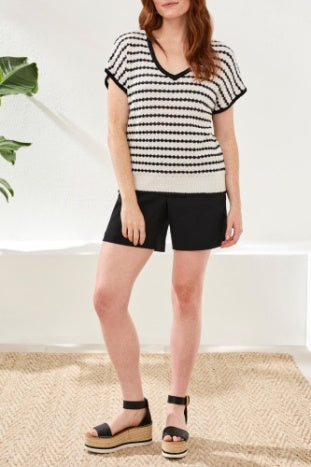 V-Neck Dolman Sleeveless Sweater