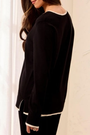 Long Sleeve V Neck Sweater