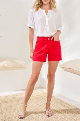 Fly Front Short With Pockets