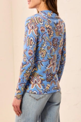 Long Sleeve Funnel Neck Top