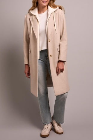 Trench Coat With Fooler Hoodie