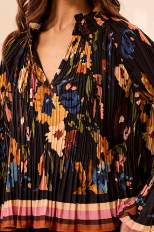 Long Sleeve Blouse With Ruffle Collar