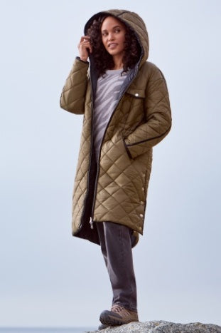 Reverse It Jacket With Hoodie and Drawstring