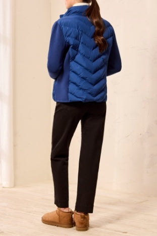 Long Sleeve Zip Front Puffer Jacket With Removable Hood
