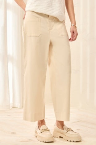 Fly Front High Rise Capri With Pockets