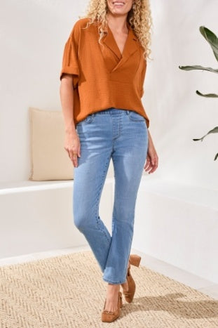 Sohia Boundless Stretch Denim Pull On Straight Leg