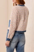Mix Media Tweed/Denim Jacket
