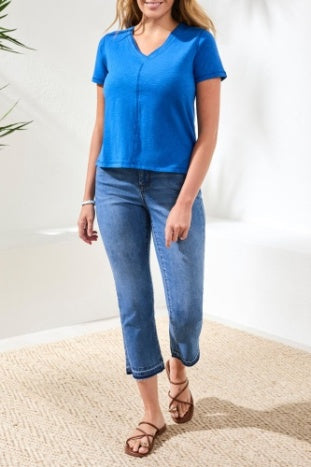 Short Sleeve V Neck