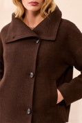 Lofty Chic Funnel Neck Jacket