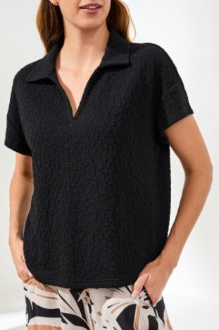 Short Sleeve Johnny Collar
