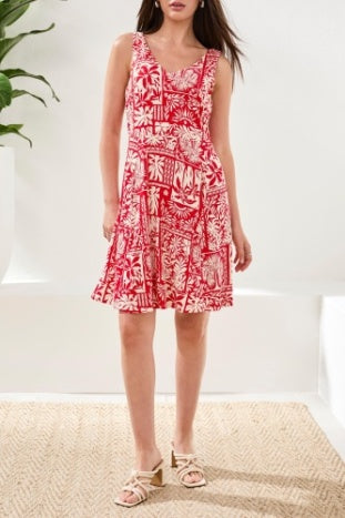 Sleeveless V-Neck Dress