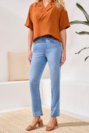 Sohia Boundless Stretch Denim Pull On Straight Leg