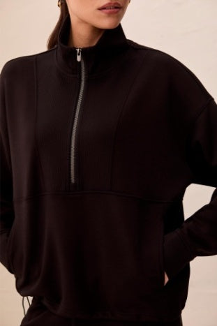 Long Sleeve Mock Neck With Zipper