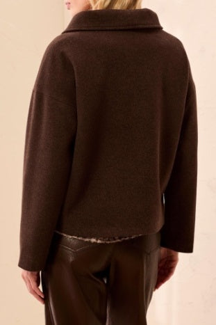 Lofty Chic Funnel Neck Jacket