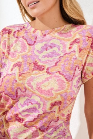 Cap Sleeve 2 Way Boat/V-Neck Top