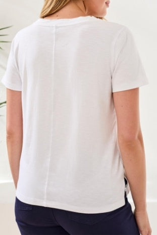 Short Sleeve V Neck