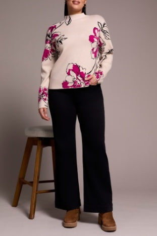 Long Sleeve Funnel Neck Sweater
