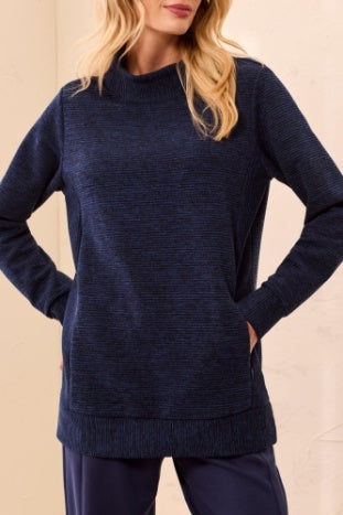 L/S Tunic Sweater With Invisible Pockets