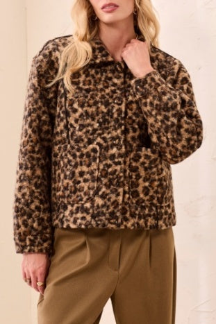 Long Sleeve Button Front Coat With Lining