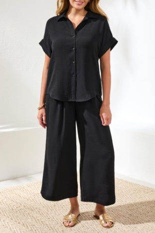 Short Sleeve Button Up Blouse