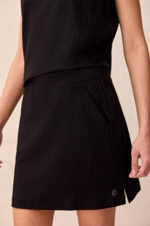 Pull On Black Skort With Invisible Zipper Pockets