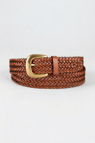 Savannah Hand Braided Woven Leather Belt